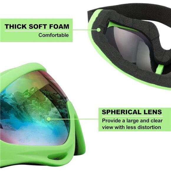 Ski Goggles,Motorcycle Goggles,3 Pack Snowboard Snow Goggles for Men Women Adult - Picture 3 of 7